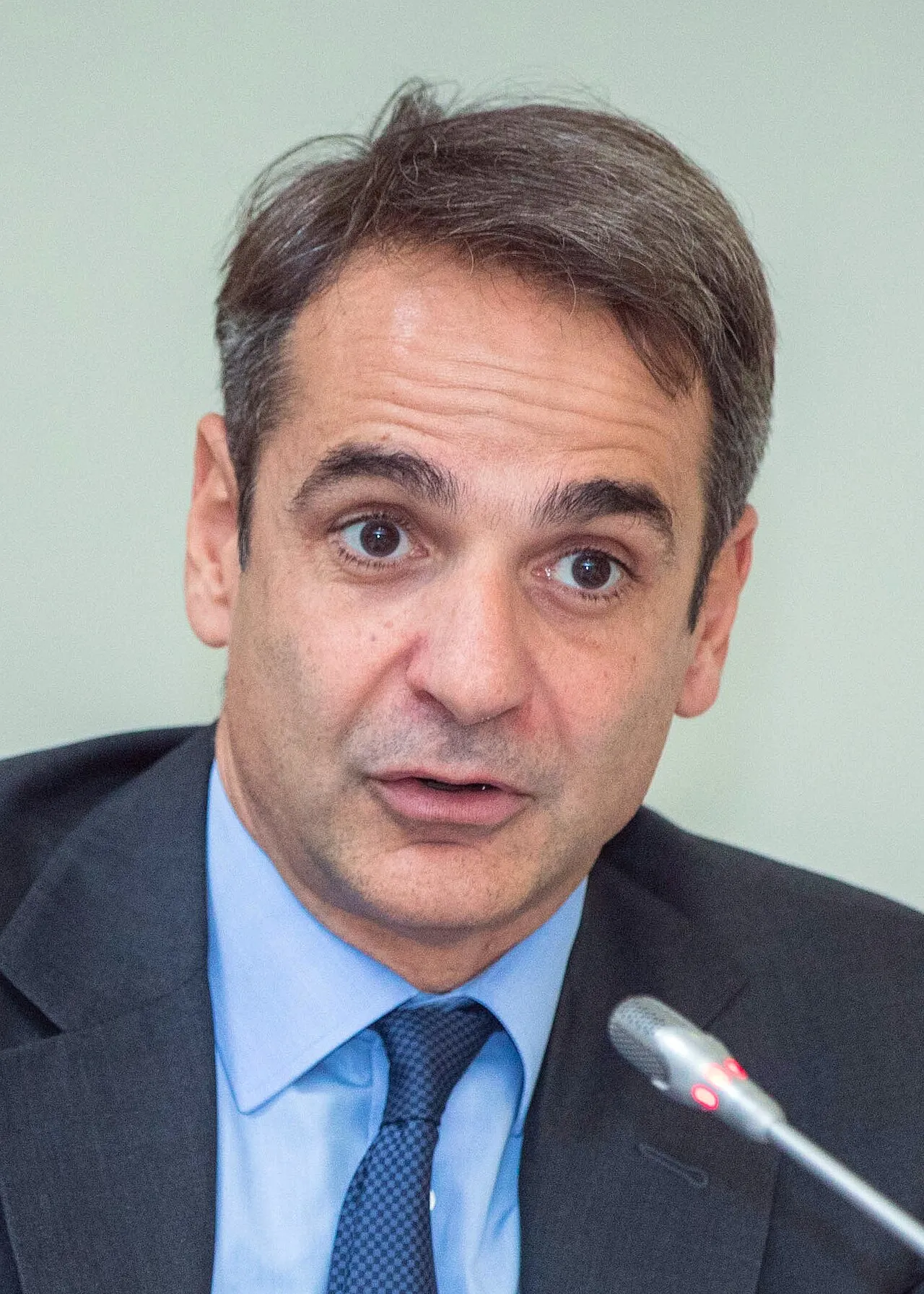 Kyriakos Mitsotakis, leider van Nea Dimokratia en premier van Griekenland.
