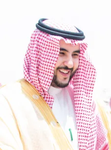 Khalid bin Salman, de Saoedische onderminister van Defensie, die de activering van de collectieve afschrikkingsmaatregelen van de Mekka-alliantie aankondigde.
